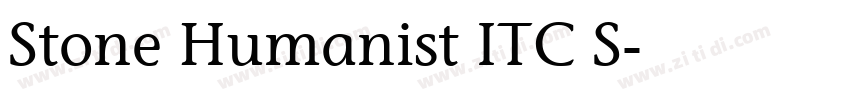 Stone Humanist ITC S字体转换